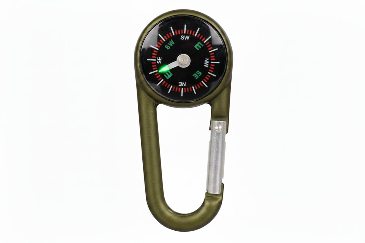Xtreme Xccessories 3 in 1 Thermomter Caribiner Mini Compass