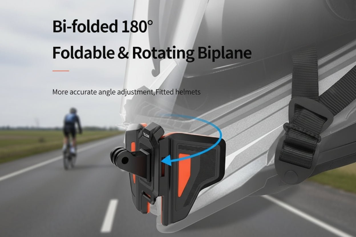 Bi-Foldable Helmet Chin Mount for GoPro