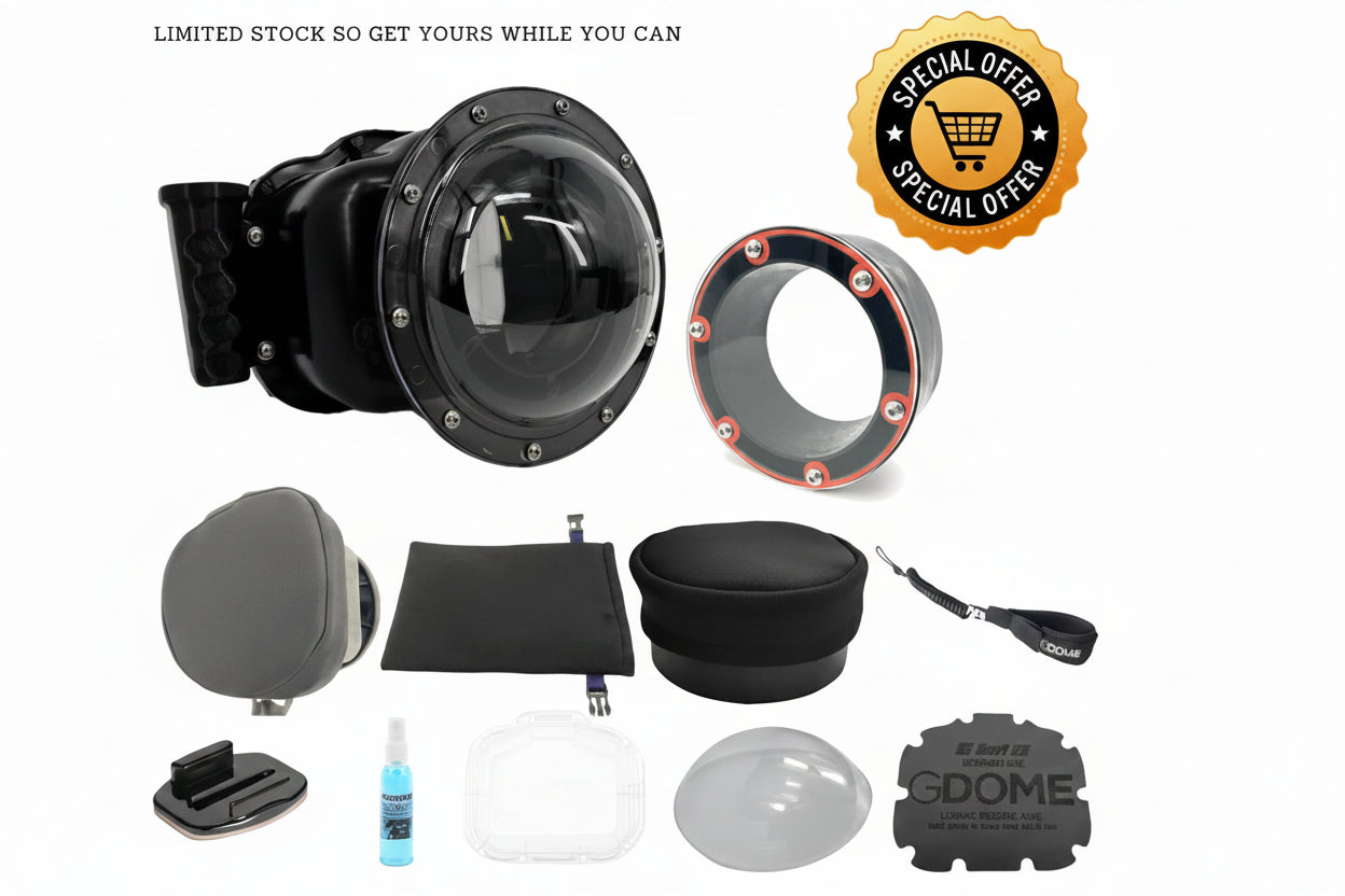 GDome XL V3 Fusion Creator Combo (with side trigger system): Universal Underwater | Water Housing for Mirrorless and DSLR Cameras