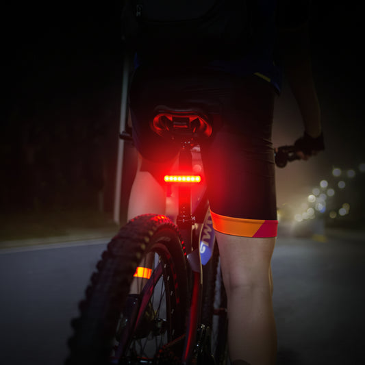 Rechargeable Waterproof Safety Warning Bicycle Light