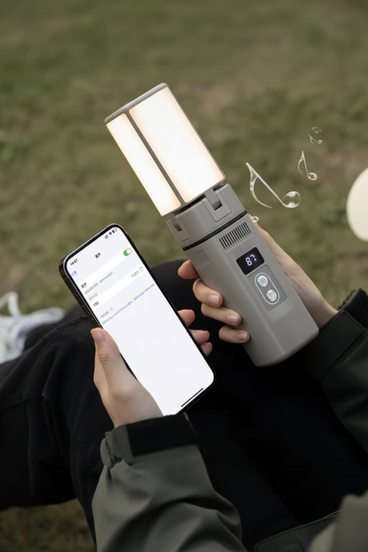 Smart Power Bank Bluetooth Speaker Outdoor Hanging Camping Light