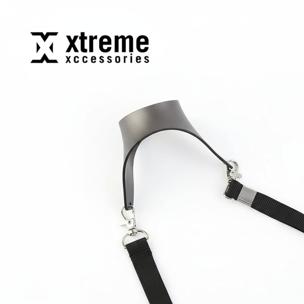 Wine Yoke Lanyard – Hands-Free Wine Glass Holder | Black