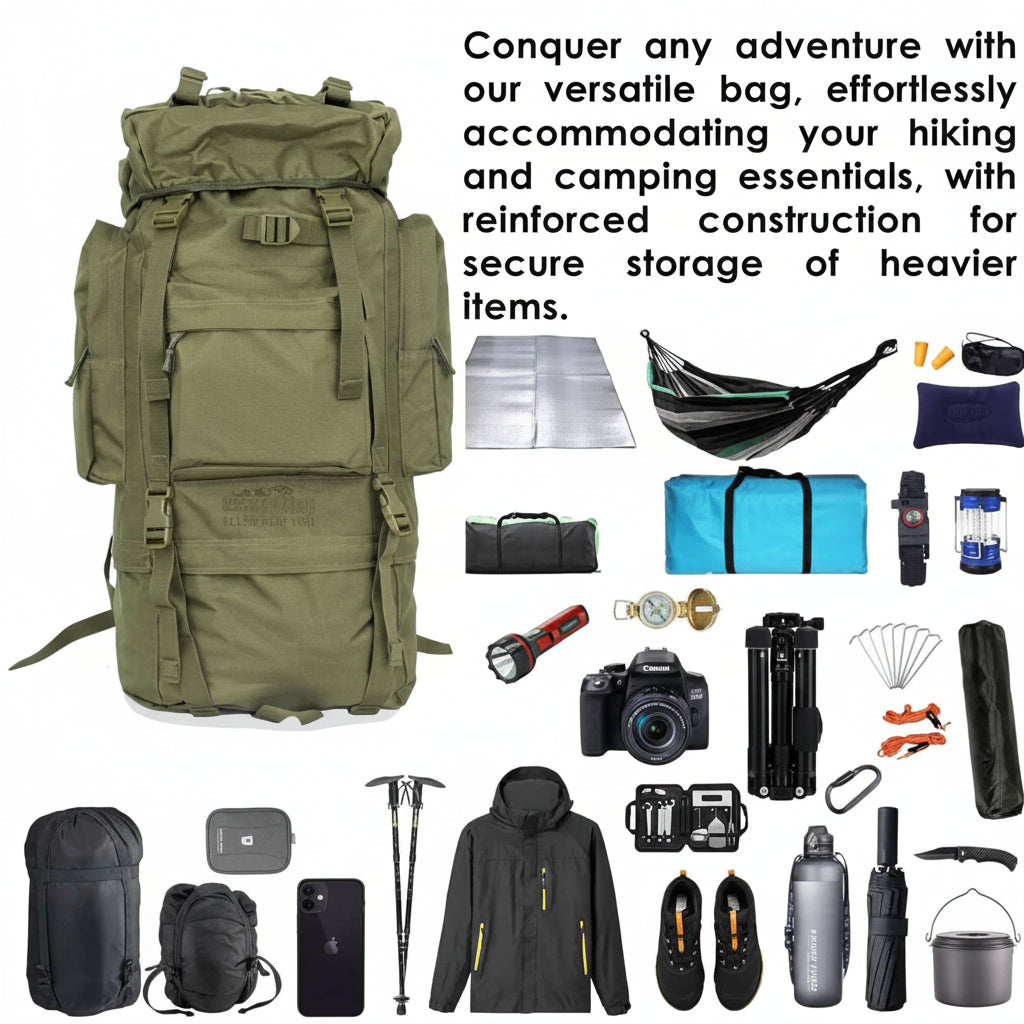 Camping & Hiking Adventure Tactical 65L Backpack