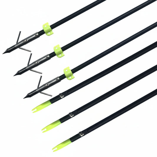 Bowfishing Arrows with Stainless Steel Broadheads
