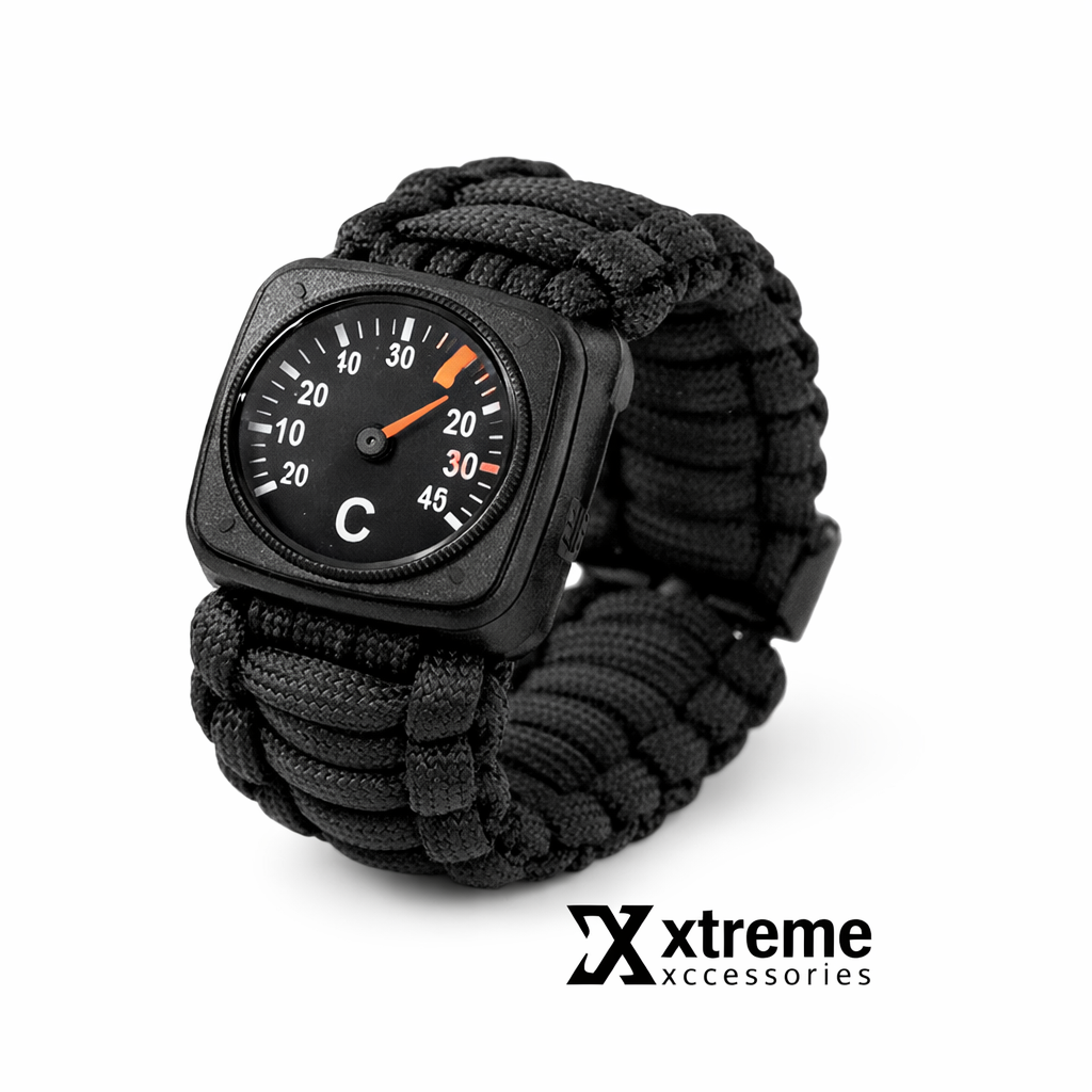 6-in-1 Survival Compass Paracord Watch