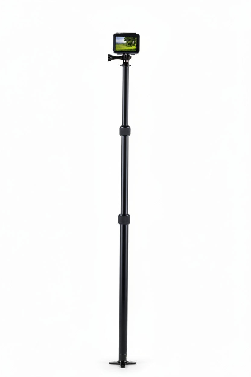4-Stage Telescopic Stabilizer Pole with Tripod Base for Action Cameras