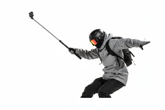 4-Stage Telescopic Stabilizer Pole with Tripod Base for Action Cameras