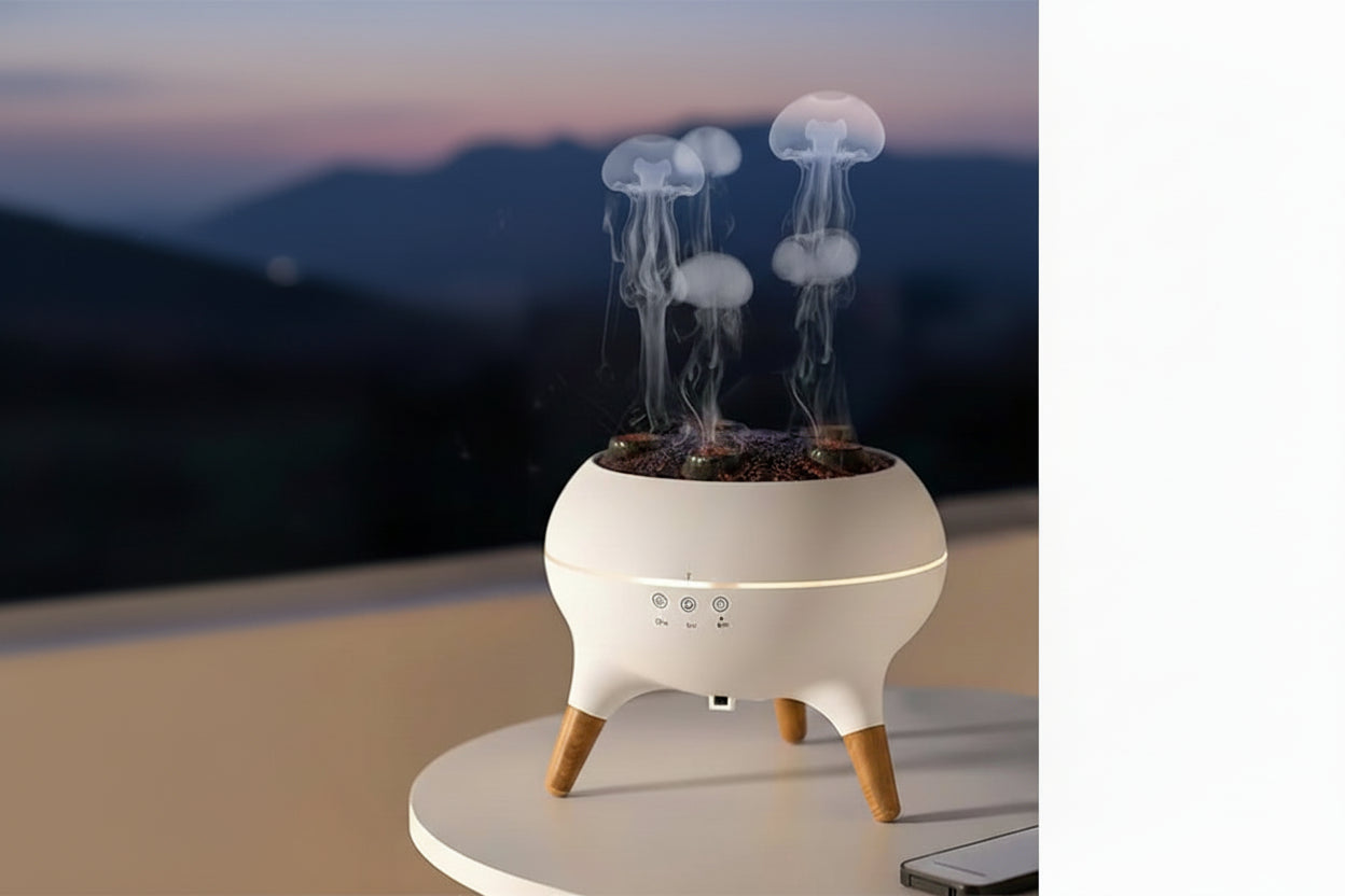 Aromatherapy Humidifier with 7-Color Lights & Remote Control – 250ml Capacity