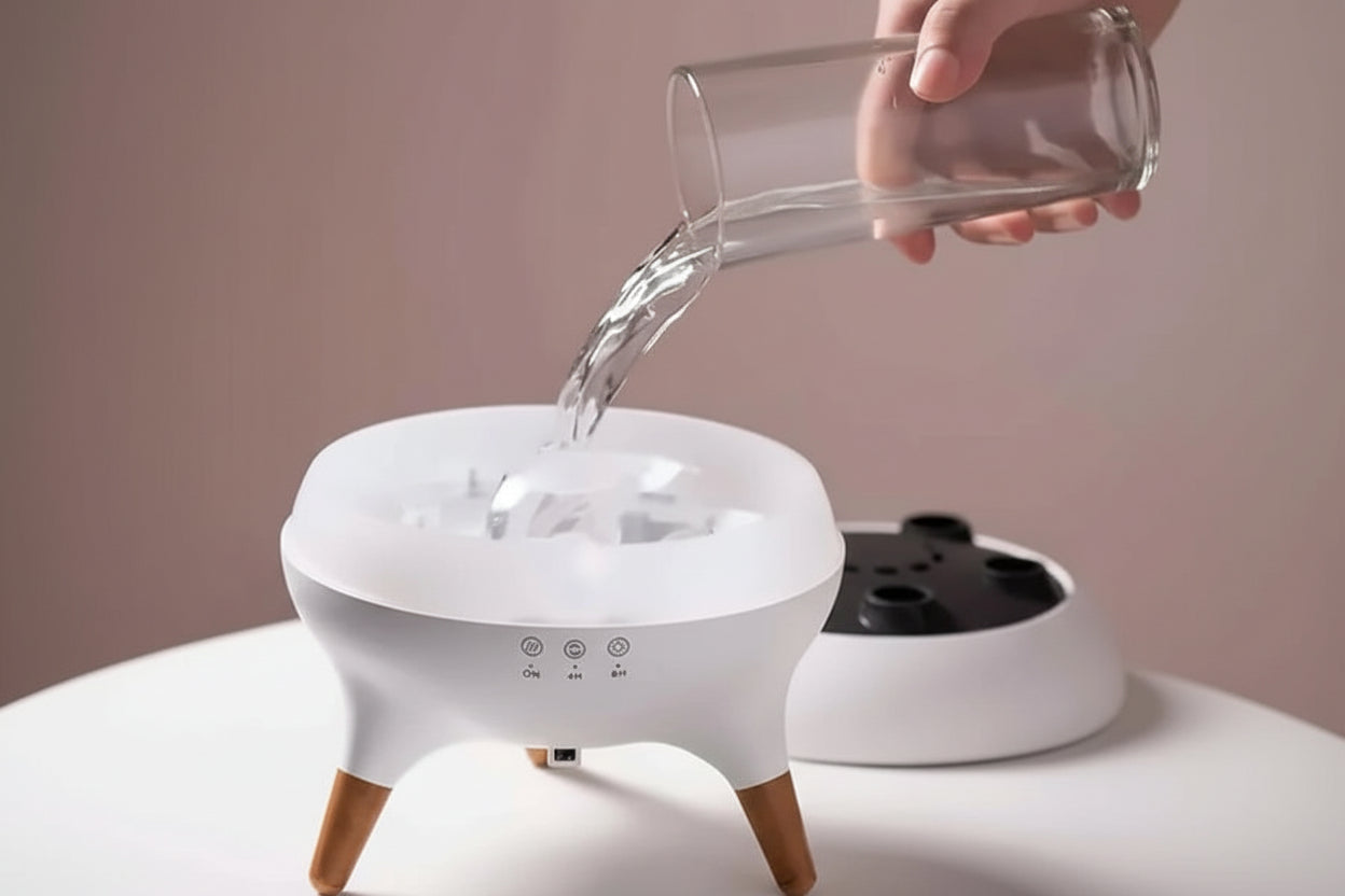 Aromatherapy Humidifier with 7-Color Lights & Remote Control – 250ml Capacity