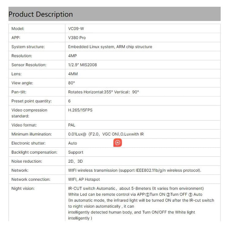 4G 4MP Outdoor CCTV Camera