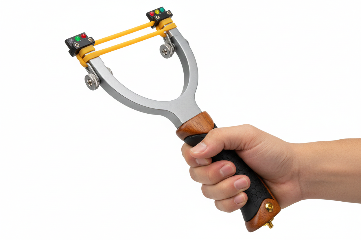 Classic Wooden Handle Slingshot