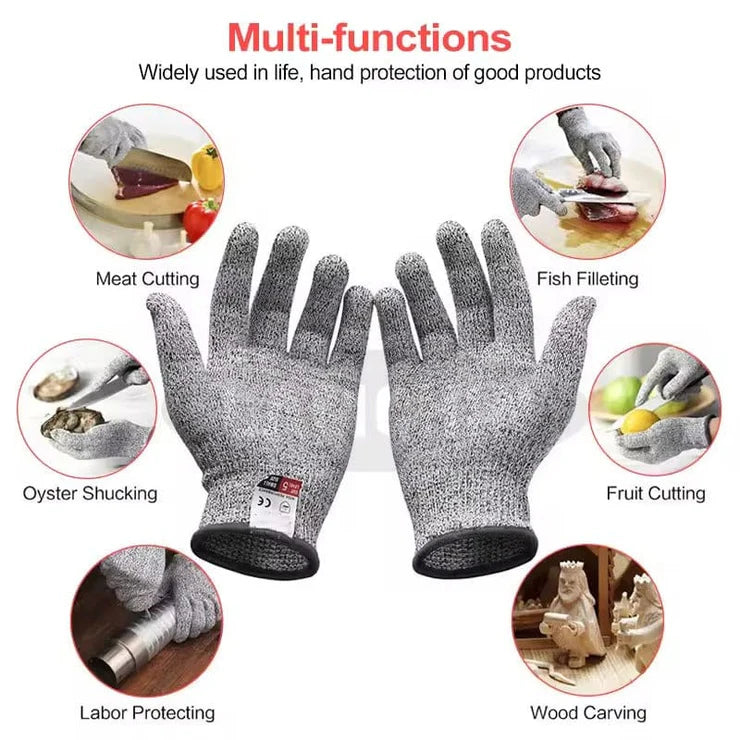 Heavy Duty Cut-Resistant Gloves – EN388 Level 5