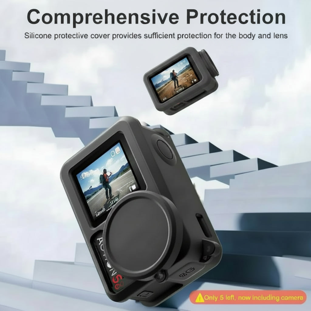 DJI Osmo Action 5 Pro Rubber Silicone Case and Lens Cover