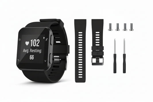 Silicone Replacement Strap for Garmin Forerunner 35 – with T5 Screwdriver