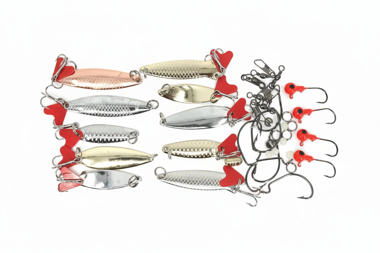 Fishing Lure 111 Pcs Soft and Metal Lure