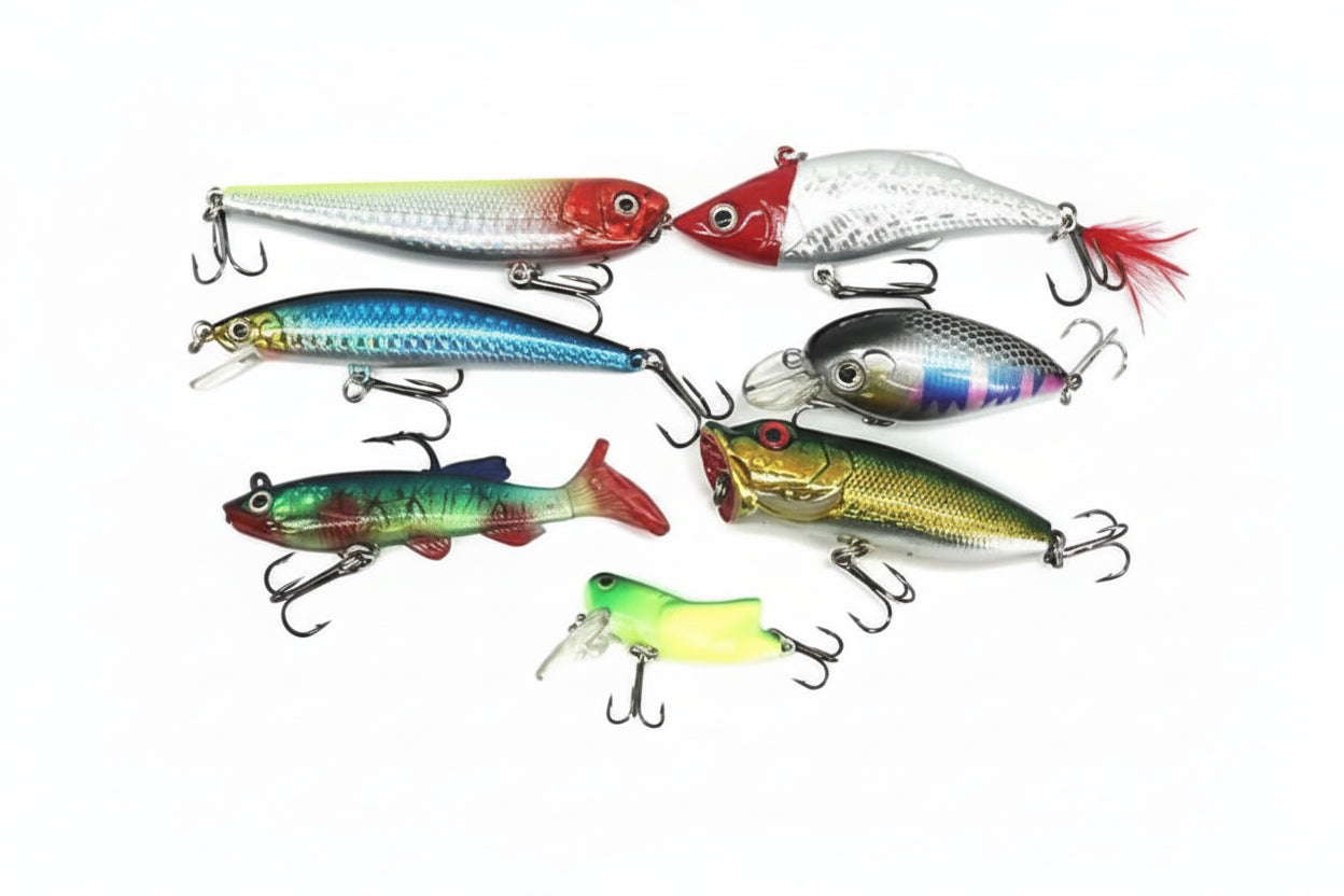 Fishing Lure 111 Pcs Soft and Metal Lure