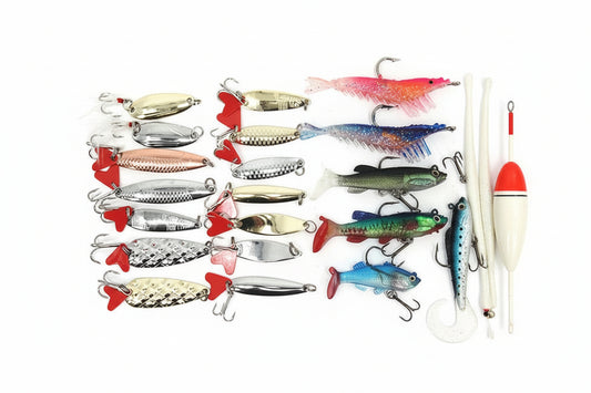 Fishing Lure 21 Pcs Metal and Soft Lure Set