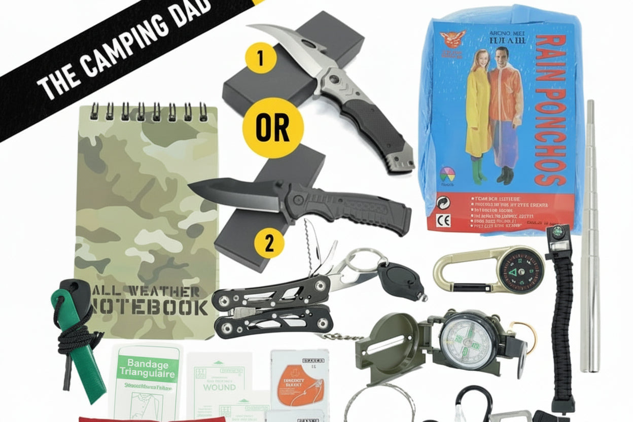 For The "Camping" Dad - includes a FREE Stainless Steel Knife!