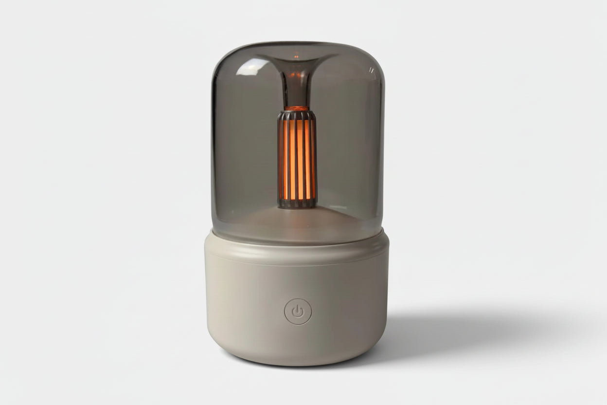3-in-1 Flame Effect Aroma Humidifier & Diffuser – USB Portable