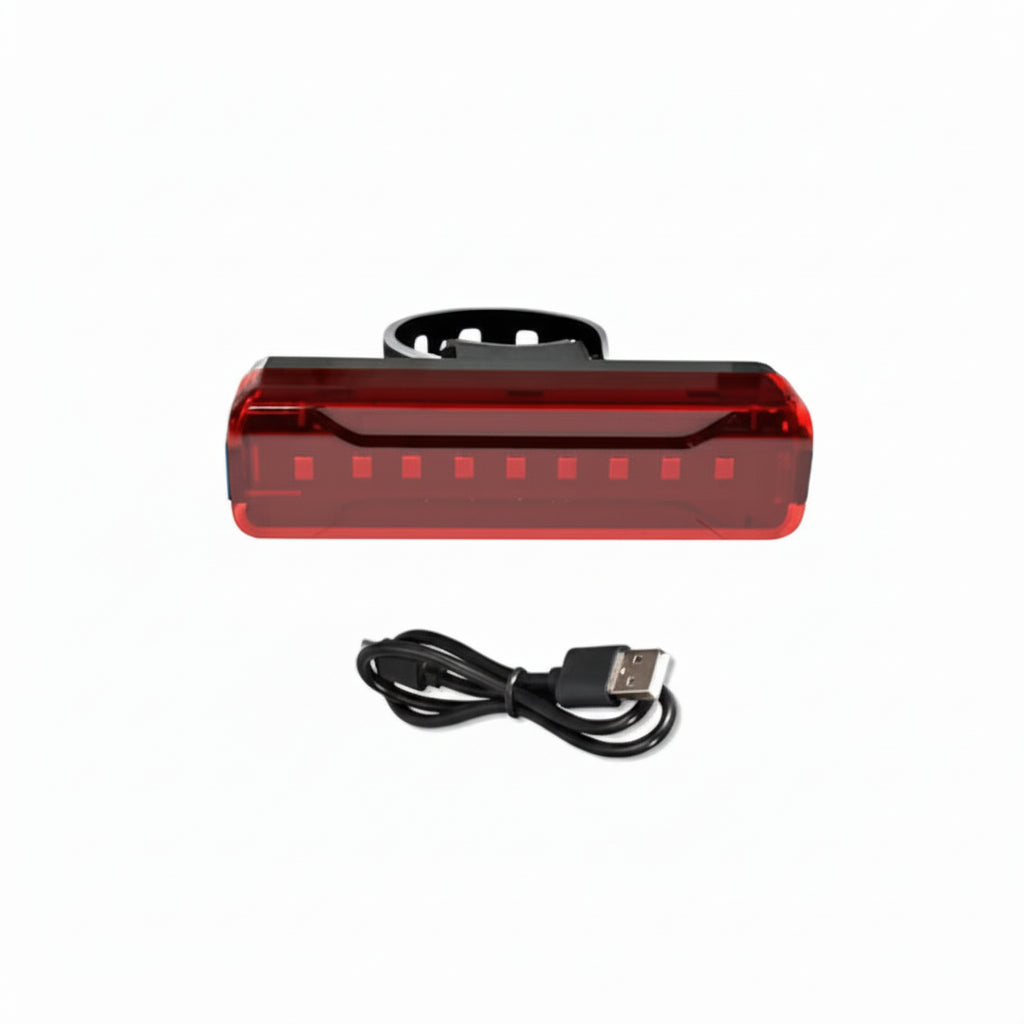 Rechargeable Waterproof Safety Warning Bicycle Light