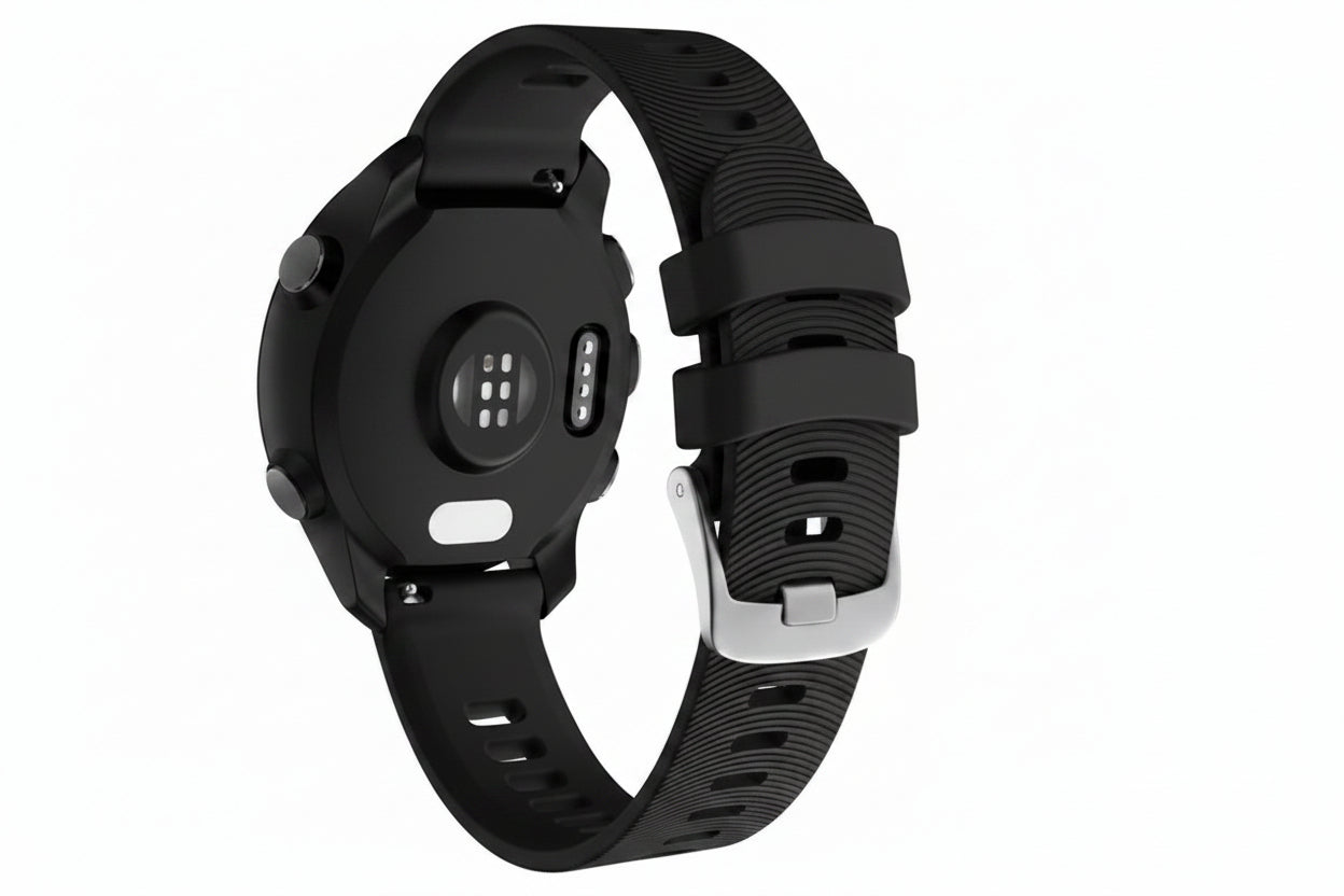 Xtreme Xccessories Waterproof 22mm Silicone Pin Strap for Garmin Forerunner 245 645 Vivoactive 3 Vivomove Venu & More Vivomove Style