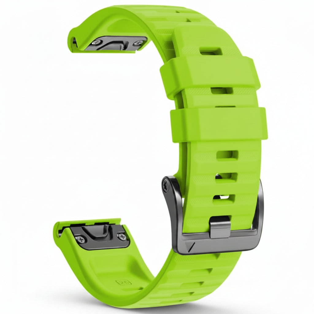 Xtreme Xccessories 22mm Silicone Watch Strap for Garmin - Lime - Watch Straps for Garmin