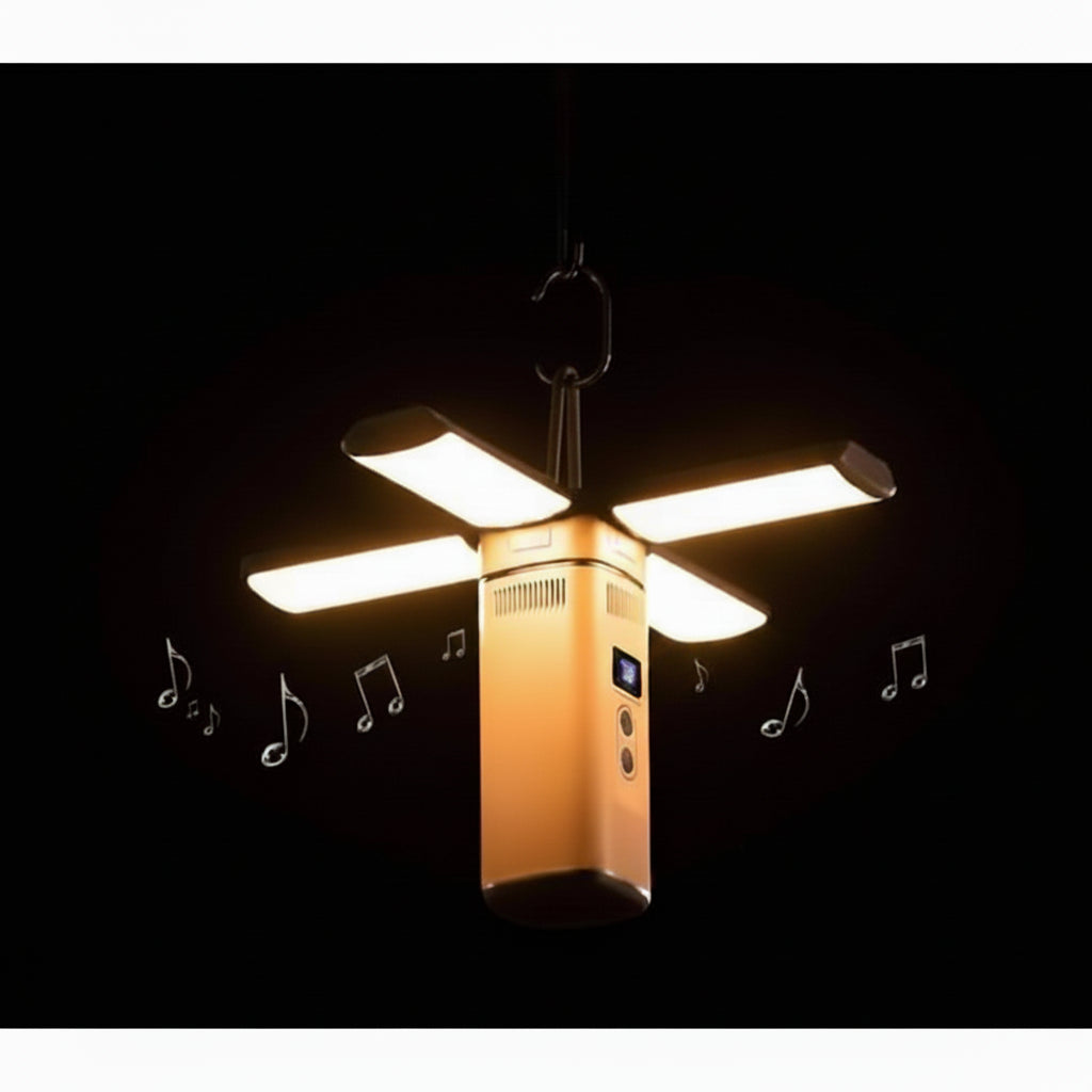 Smart Power Bank Bluetooth Speaker Outdoor Hanging Camping Light