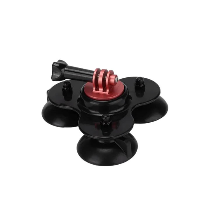 Triple Suction Cup Mount for GoPro & Action Cameras