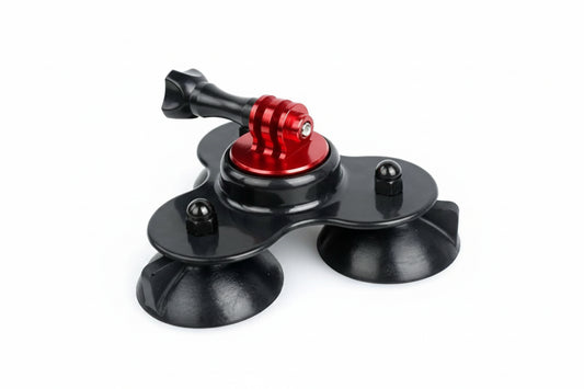 Triple Suction Cup Mount for GoPro & Action Cameras