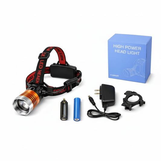 Ultra-Powerful Headlamp with Adjustable Zoom Lens