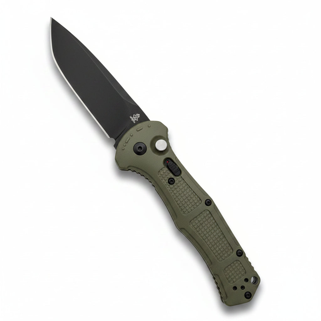 Auto JUFULE Claymore 9071BK D2 Tanto Blade EDC Pocket Knife