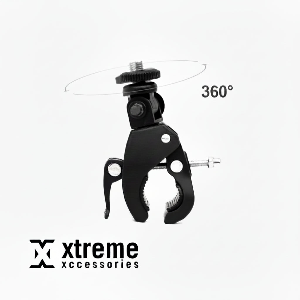 Heavy Duty Handlebar Clamp Mount for GoPro, Insta360 and other Action Cameras