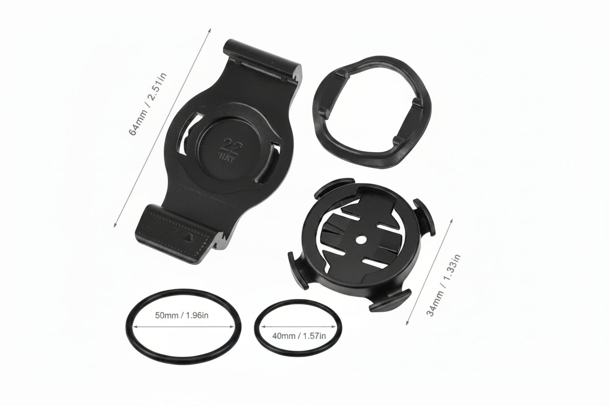 Quick Fit Quarter-turn Bike Mount for Garmin Watches 20, 22 & 26mm