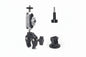 Motorcycle Bicycle Rail Mount Clamp with 360 degree Ball Mount Clip For Gopro Hero 13, 12, 11 ,10, 9, 8, 7, 6 For Phone Action Camera