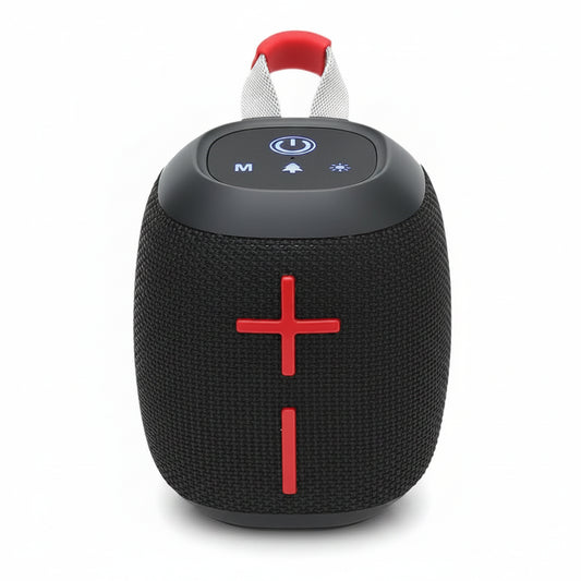 Bass Woofer Active Hifi IPX5 Waterproof Fabric Wireless Bluetooth Speaker(Black)